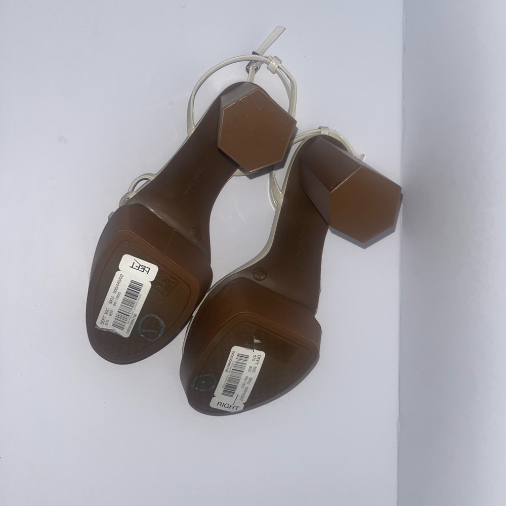 White Strappy Platform Heels - Picture 4 of 4